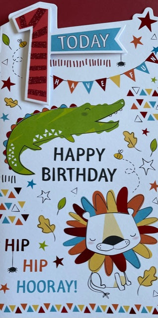 1 Today Birthday Greeting Card