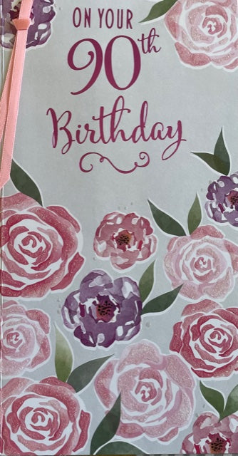 On Your 90th Birthday Greeting Card