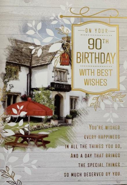 On Your 90th Birthday Greeting Card