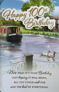 Happy 100th Birthday Greeting Card