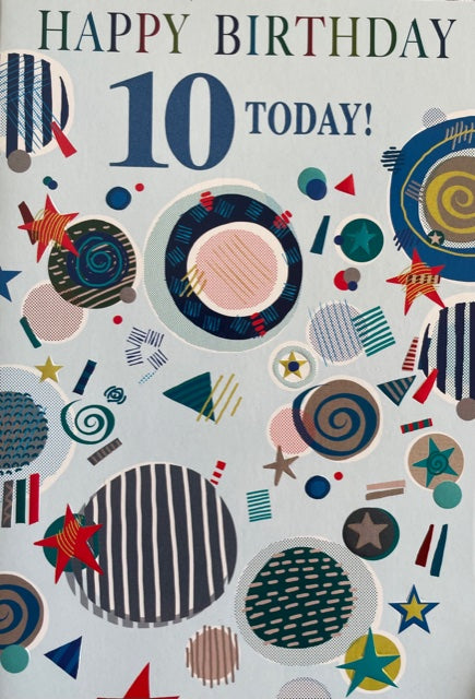 10 Today Birthday Greeting Card