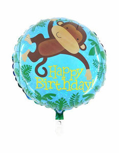 Monkey Buddy Happy Birthday Helium Filled Foil Balloon