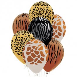 Animal Print Latex Balloons  x10 (Sold loose)