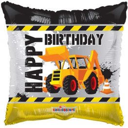 Digger Happy Birthday Helium Filled Foil Balloon