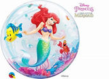 Disney Princess The Little Mermaid Ariel 2-Sided Helium Filled Single Bubble Balloon