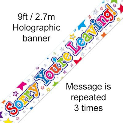 Sorry You're Leaving Stars Banner