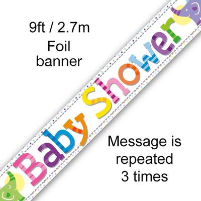 Baby Shower Elephants Banner