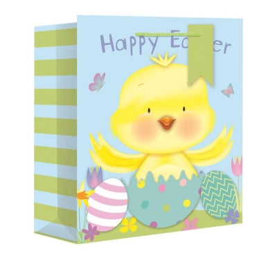 Easter Chick Wider Base Medium Gift Bag