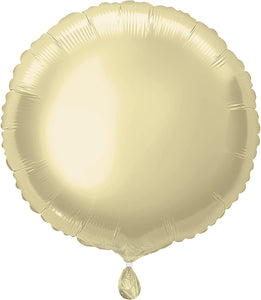 Champagne Gold Circle Shape Helium Filled Foil Balloon