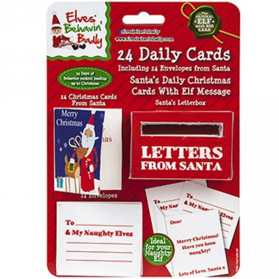 Santa's Daily Christmas Cards With Elf Message