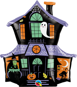 Haunted House Halloween Supershape Helium Filled Foil Balloon