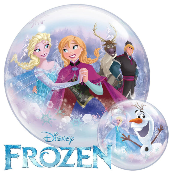 Disney Frozen Characters Helium Filled Single Bubble Balloon