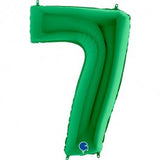 Green Number Supershape Helium Filled Foil Balloon