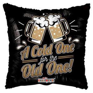 A Cold One For An Old One Helium Filled Eco Foil Balloon