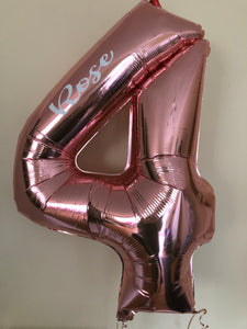 Personalised Supershape Number Helium Filled Foil Balloon From 0-9