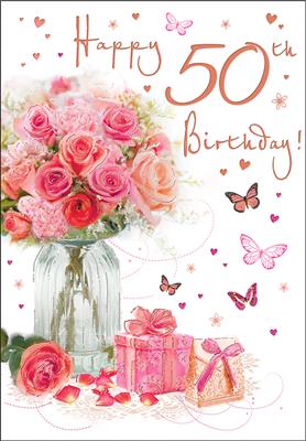 Happy 50th Birthday Greeting Card