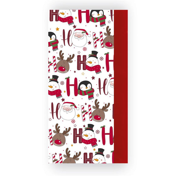 Ho Ho Ho Character/Red Tissue Paper (8 Sheets)