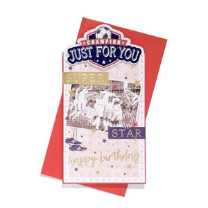 Just For You Football Birthday Greeting Card