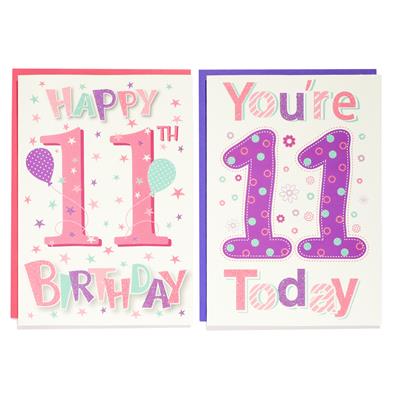 11th Birthday Greeting Card