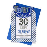 Thirty Celebrate Birthday Greeting Card