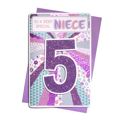 To A Very Special Niece 5th Birthday Greeting Card