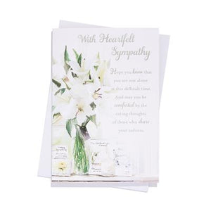 With Heartfelt Sympathy Greeting Card