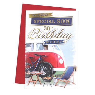 To A Very Special Son 30th Birthday Wishes Greeting Card
