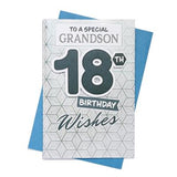 To A Special Grandson 18th Birthday Greeting Card
