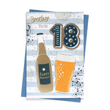 Brother You're 18 Birthday Greeting Card