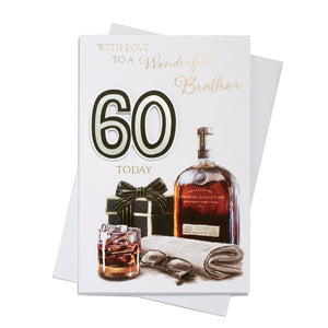 To A Wonderful Brother 60 Today Birthday Greeting Card