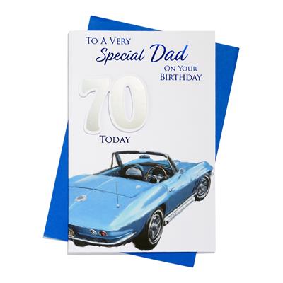 To A Very Special Dad 70 Today Birthday Greeting Card