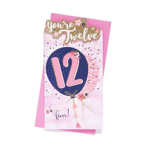 You're 12 Birthday Greeting Card
