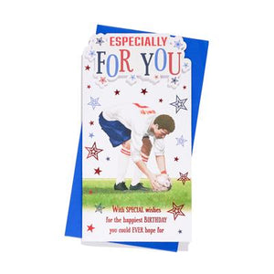 Especially For You Football Birthday Greeting Card