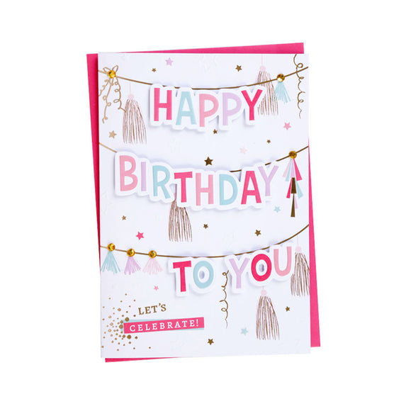 Happy Birthday To You Birthday Pastel Greeting Card