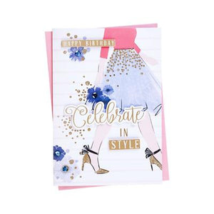 Celebrate In Style Birthday Greeting Card