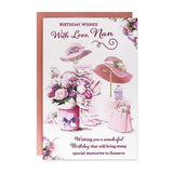 Birthday Wishes With Love Nan Greeting Card