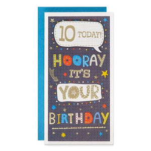 10 Today Birthday Greeting Card