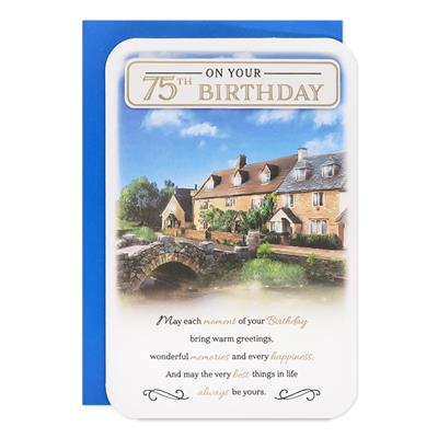 On Your 75th Birthday Greeting Card
