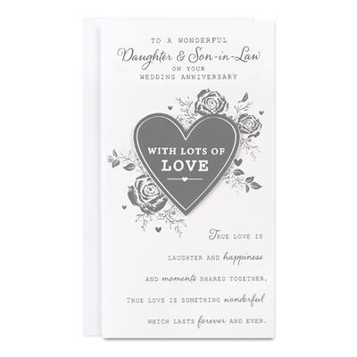 To A Wonderful Daughter And Son-In-Law Anniversary Greeting Card