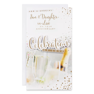 For A Special Son And Daughter-In-Law Wedding Anniversary Greeting Card