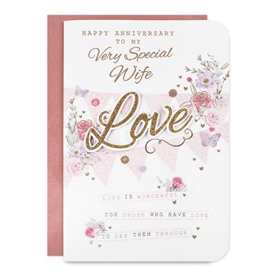 To My Very Special Wife Anniversary Greeting Card