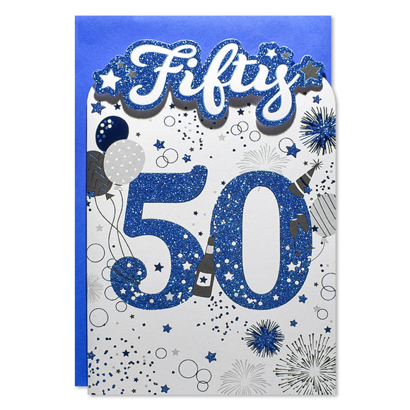 Fifty 50 Birthday Greeting Card
