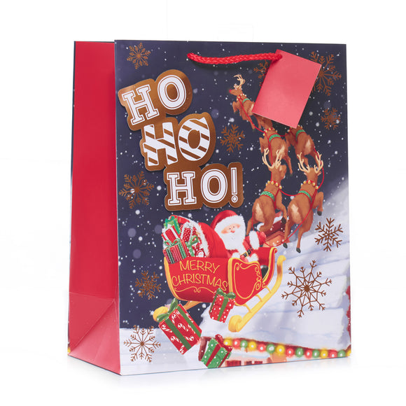 Ho Ho Ho Christmas Large Gift Bag
