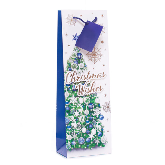 Christmas Tree Bottle Gift Bag