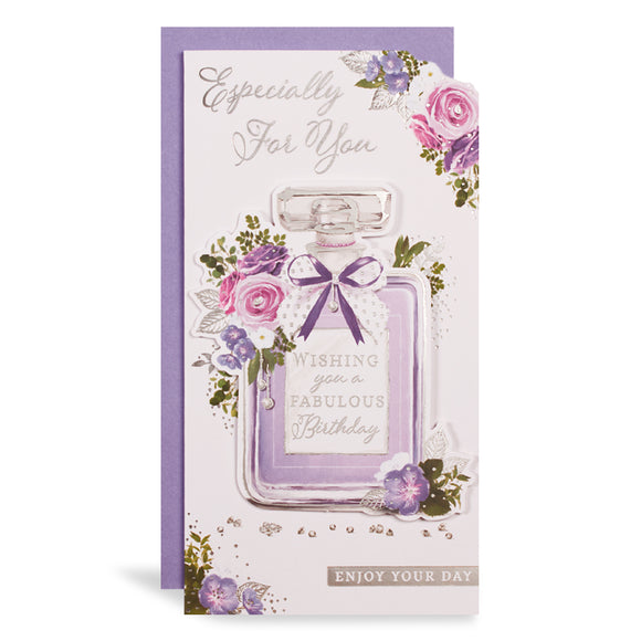 Especially For You Perfume Birthday Greeting Card