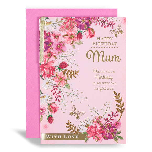 Happy Birthday Mum Greeting Card
