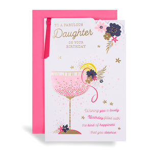 To A Fabulous Daughter Birthday Greeting Card