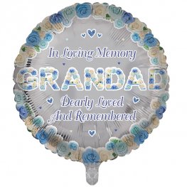In Loving Memory Grandad Remembrance Helium Filled Foil Balloon