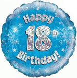 Blue Birthday Air Filled Table Decoration Available In  Ages From 1-21, 30th, 40th, 60th, 70th, 80th And Happy Birthday