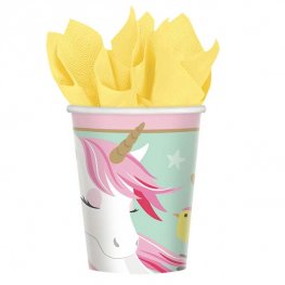 Magical Unicorn Paper Party Cups x8